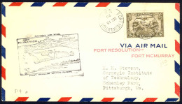 Canada Sc# C1 First Flight (b) (Fort Resolution>Fort McMurray) 1929 12.15  - Eerste Vluchten