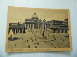 Cartolina  "CITTA' DEL VATICANO Piazza E Basilica Di S. Pietro" - Mehransichten, Panoramakarten