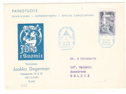 Finlande - Carte Postale De 1959 - Oblit Borga Porvoo - - Covers & Documents