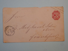 BX8 ALLEMAGNE  WURTENBERG  BELLE  LETTRE    ENTIER  ENV.  1900  STTUTGART A FRANKFURT +AFF. INTERESSANT +++ + - Entiers Postaux