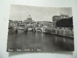 Cartolina Viaggiata "ROMA Tevere E Basilica Di S. Pietro" 1952 - Fiume Tevere