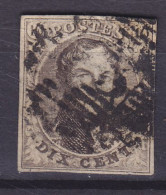 Belgium 1851 Mi. 3, Leopold I. INVERTED Watermark (2 Scans) - 1849-1850 Médaillons (3/5)