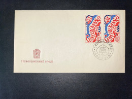 ENVELOPPE TCHECOSLOVAQUIE 1968 CESKOSLOVENSKE SPOJE - Lettres & Documents