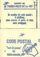 CARNET 2059-C 4 Sabine De Gandon "CODE POSTAL" Fermé Bas Prix Parfait état RARE - Modernos : 1959-…