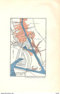 Zaandam Plattegrond Binnenscheepvaart 1934 KE5143 - Cartes Marines