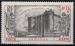 SENEGAL - 150eme ANNIVERSAIRE DE LA REVOLUTION - PA - AVEC TRACE DE CHARNIERE - COTE 23€. - Luchtpost