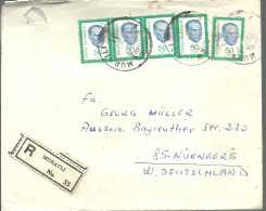 LETTER 1983  REGISTERED  MURATLI - Lettres & Documents