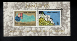 1831256736 1967 SCOTT 1754A (XX) POSTFRIS MINT NEVER HINGED   - STAMPS ORNAMENT & MAP OF TURKEY - TRADE FAIR IZMIR - Ungebraucht