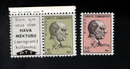 1831258905 1967 SCOTT 1755 1756 (XX) POSTFRIS MINT NEVER HINGED   - BOOKLET STAMPS KEMAL ATATURK - Ungebraucht