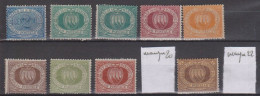 San Marino N° 12 à 21 Avec Charnière - Unused Stamps