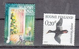 Finland, 2020 + 2017, Mi Nr  2727 + 2509, Kerstmis, Christmas, Vogel Zee Eend, Bird - Gebraucht