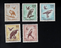 1831431762 1967 SCOTT C44 C48 (XX) POSTFRIS MINT NEVER HINGED   - FAUNA - BIRDS OF PREY - Ungebraucht