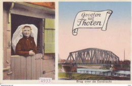 Tholen Klederdracht En Brug Eendracht 1933 RY 8768 - Tholen