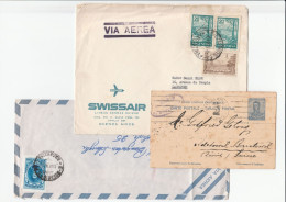 1922 - 1974  ARGENTINA Covers To Switzerland Cover Postal Stationery Stamps - Lots & Serien