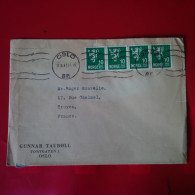 LETTRE OSLO POUR TROYES - Covers & Documents