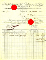 SA Des Boulonneries De LIEGE  à P. Dozot Entrepreneur à Cerexhe Heuseux  1912 - Autres & Non Classés