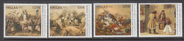 2021 Greece Greek Revolution Bicentennial  History GOLD Complete Set Of 4  MNH @ BELOW Face Value - Unused Stamps