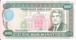 TURKMENISTAN 1000 MANAT 1995 UNC P 8 - Turkmenistan