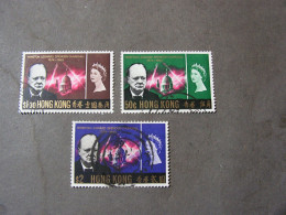 Hong Kong 1966  Churchill  Mi   219 , 220, 221 - Gebruikt