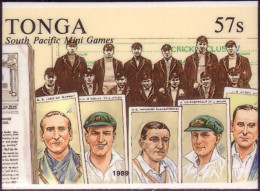 Tonga Cromalin Proof 1989 Cricket - Cigarette Cards Showing Australia 1909 Team - Tabacco