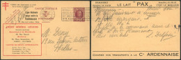 Entier Type Carte Postale Annonce N°5B "crédit Général Liégeois"  Voyagé De Bruxelles > Ixelles / Cote 150e - Postcards 1909-1934