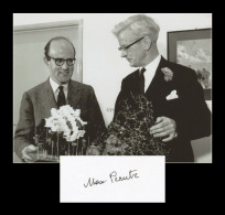 Max Perutz (1914-2002) - Molecular Biologist - Signed Card + Photo - Nobel Prize - Inventors & Scientists