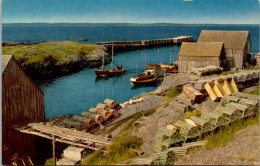 Canada Nova Scotia Scenery At Blue Rocks Fishing Boats And Lobster Traps - Other & Unclassified