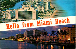 Florida Greetings Hello From Miami Beach Split View - Miami Beach