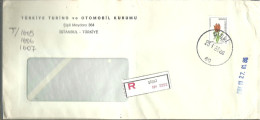 LETTER 1986 REGISTERED  SISLI - Lettres & Documents