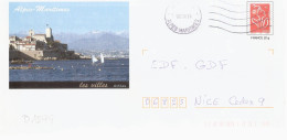 D1599 Entier Postal / Postal Stationnery / PSE - PAP Lamouche - Alpes Maritimes, Antibes - PAP : Bijwerking /Lamouche