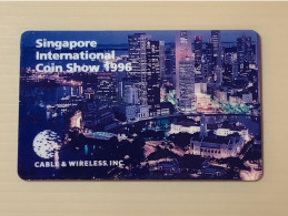 Mint USA UNITED STATES America Prepaid Telecard Phonecard, Singapore International Coin Show(1500EX), Set Of 1 Mint Card - Collections