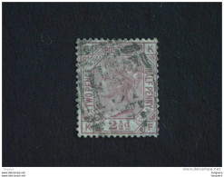 Groot Brittanië Grande-Bretagne Great Britain 1875 Victoria Perf. 14 Watermark Orb Globe Yv 56 Pl 16 O Côte 45 € - Gebraucht