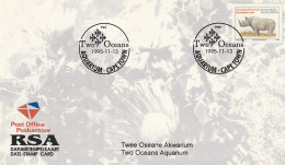 Zuid Afrika 1995, Date Stamp Card, Two Oceans Aquarium - Lettres & Documents