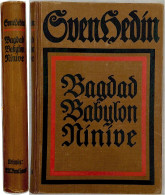 1918 - Sven Hedin - Bagdad Babylon Ninive / 410 S. - 16x23,5x2,4cm - 5. Guerras Mundiales