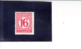 UNGHERIA  19226-7 - Yvert  99* - Servizio - Oficiales