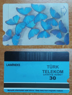 AC - TURK TELECOM PHONECARDS - ​SAMPLE CARD - BUTTERFLIES ​LAMINEKS RARE - Turkey