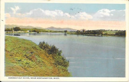 USA - CONNECTICUT RIVER, NEAR NORTHAMPTON, MASS. - PUB. C.T. AMERIVAN ART - 1923 - Northampton