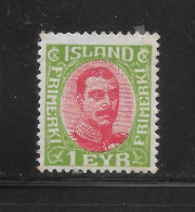 (LOT167) Old Iceland Stamp. 1915-1918. 1 Eyr Sc 99. VF MLH - Nuovi