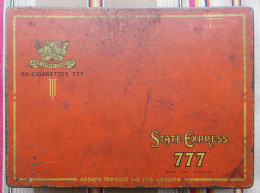 Ancienne Boite De 50 Cigarettes State Express 777 - Etuis à Cigarettes Vides