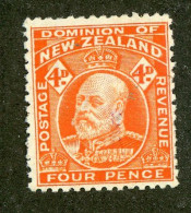 140 New Zealand 1906 Scott #134 Mnh** (Lower Bids 20% Off) - Nuevos