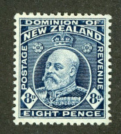 142 New Zealand 1909 Scott #138 Mlh* (Lower Bids 20% Off) - Unused Stamps