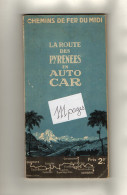 VP22.331 - 1926 - Guide / G. ROZET / Chemins De Fer Du Midi / La Route Des Pyrénées En Auto - Car : BIARRITZ X CERBERE - Ferrocarril & Tranvías