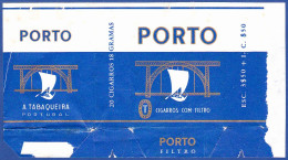 Portugal 1960/ 70, Pack Of Cigarettes - PORTO Filtro -|- A Tabaqueira, Lisboa - Schnupftabakdosen (leer)