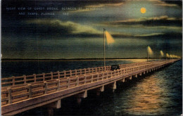 Florida Night View Of Gandy Bridge Between St Petersburg And Tampa - Tampa