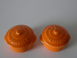 LE CREUSET LOT SALIERE + POIVRIERE Pour AFIBEL - Other & Unclassified