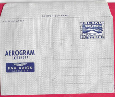 ISLANDA - AEROGRAMMA 150 AURAR (MICHEL LF3 I) - MINT NUOVO - Postal Stationery