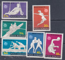Roumanie N° 2964 / 69 XX Jeux Olympiques D'été à Montréal, Les 6 Valeurs Sans Charnière, TB - Unused Stamps