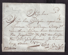 DDCC 224 - Lettre Précurseur Sous Enveloppe ROESBRUGGE 1779 Vers Gilquin à Bruxelles - Mention Par YPRE - Port 4 St. - 1714-1794 (Austrian Netherlands)