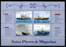 SAINT PIERRE & MIQUELON Block 6, Bl.6 Mnh - Schiffe, Ships, Bateaux - Blokken & Velletjes