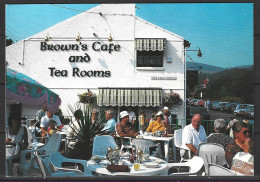 ILE DE MAN. Carte Postale écrite. Browns Cafe And Tea Rooms. - Isle Of Man